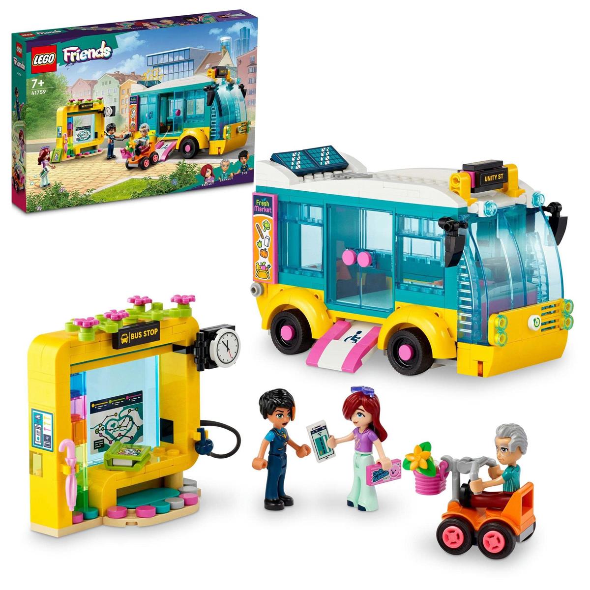 レゴ(LEGO) フレンズ ハートレイクシティ 乗場 41759 手あそび 立ちはだかる 差し上げ物 乗物 のりもの うしろ帯 7歳 ~