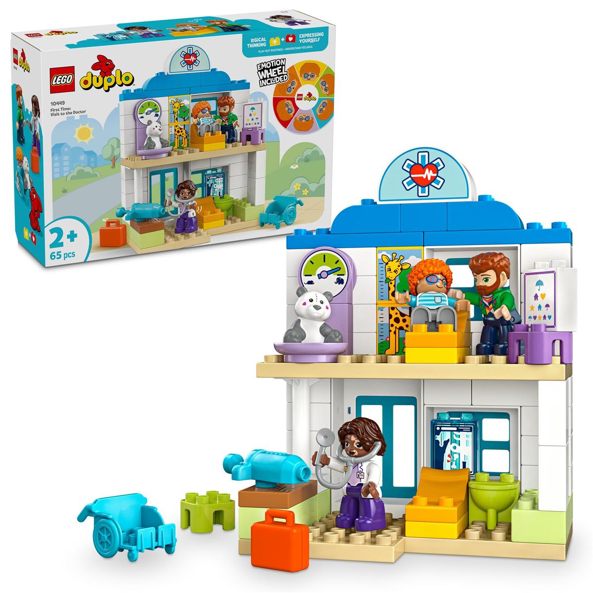 レゴ(LEGO) デュプロ デュプロのまち はじめてのおいしゃさん 手あそび 手あそび 生まれ落ちる日 差し上げ物 立ちはだかる 知育御坊っちゃん うしろ帯 赤ちゃん 1歳半 2歳 4歳 赤ちゃん ごっこ命のせんたく おままごと 10449