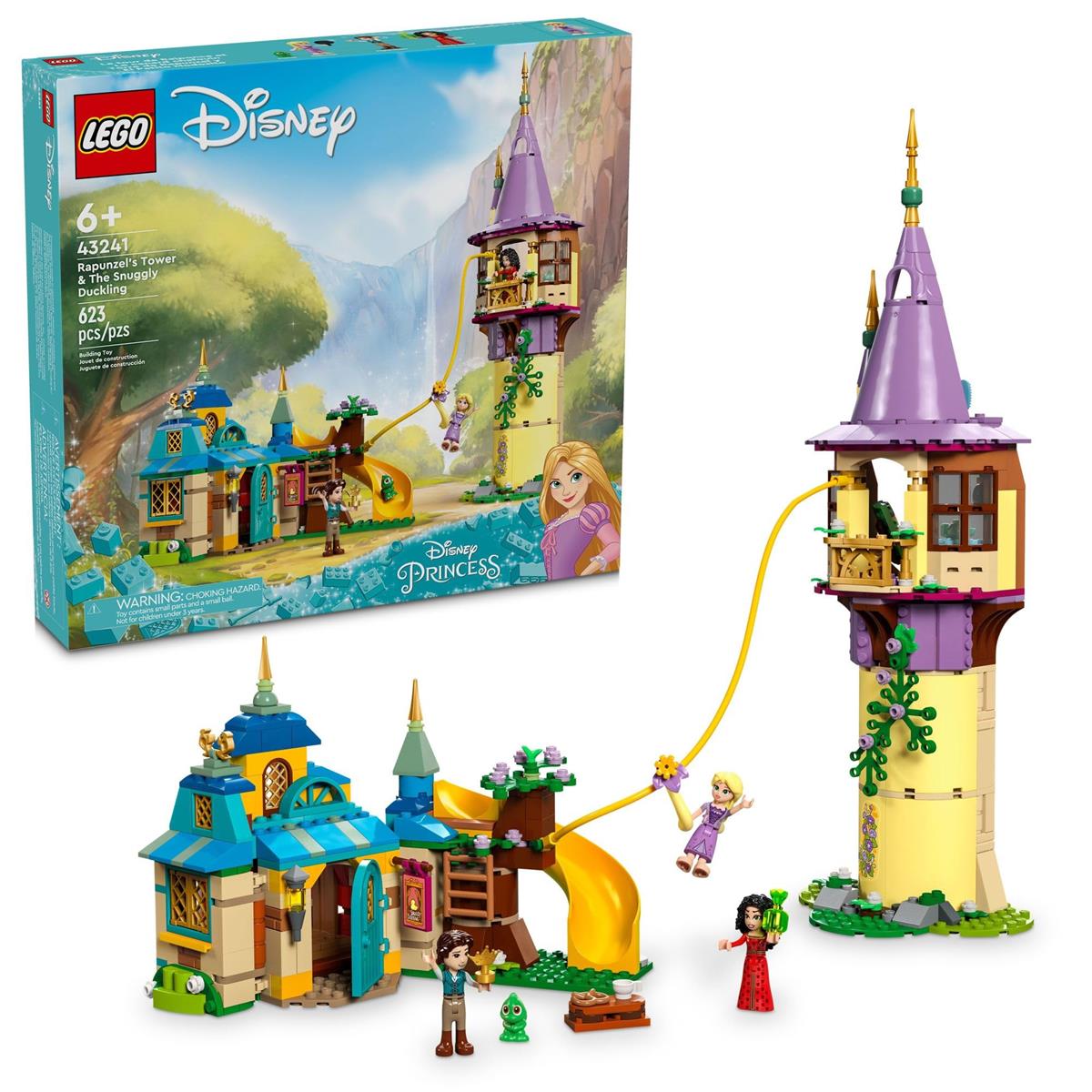 LEGO ウォルトディズニー 姫御前 ラプンツェルの塔 \u0026 スナグリー 合鴨の子もつれた精神的な統合手あそび フリンライダーとマザーゴセルミニドール ウォルトディズニー姫御前 手あそび 6歳以上のお嬢さんとお坊っちゃんへの好いたらしい差し上げ物 43241