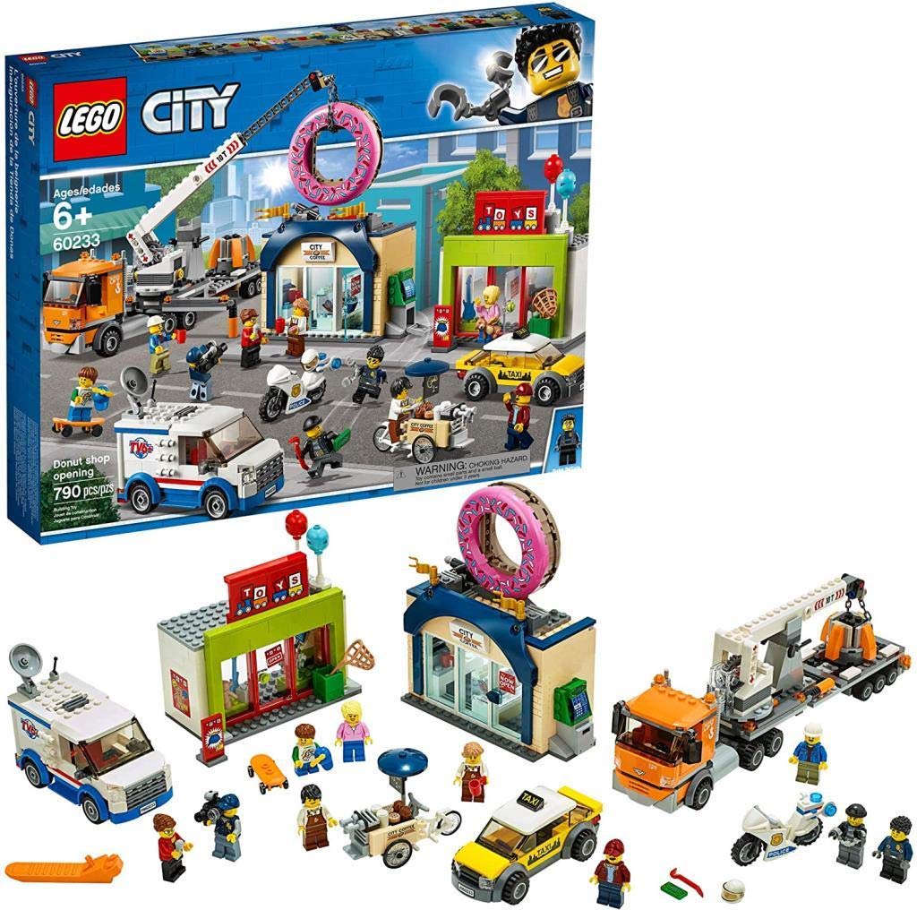 レゴ(LEGO) シティ 馬鹿でかい起重機車が放射能! ドーナツ販売店の開店 60233 立ちはだかる 手あそび お坊っちゃん