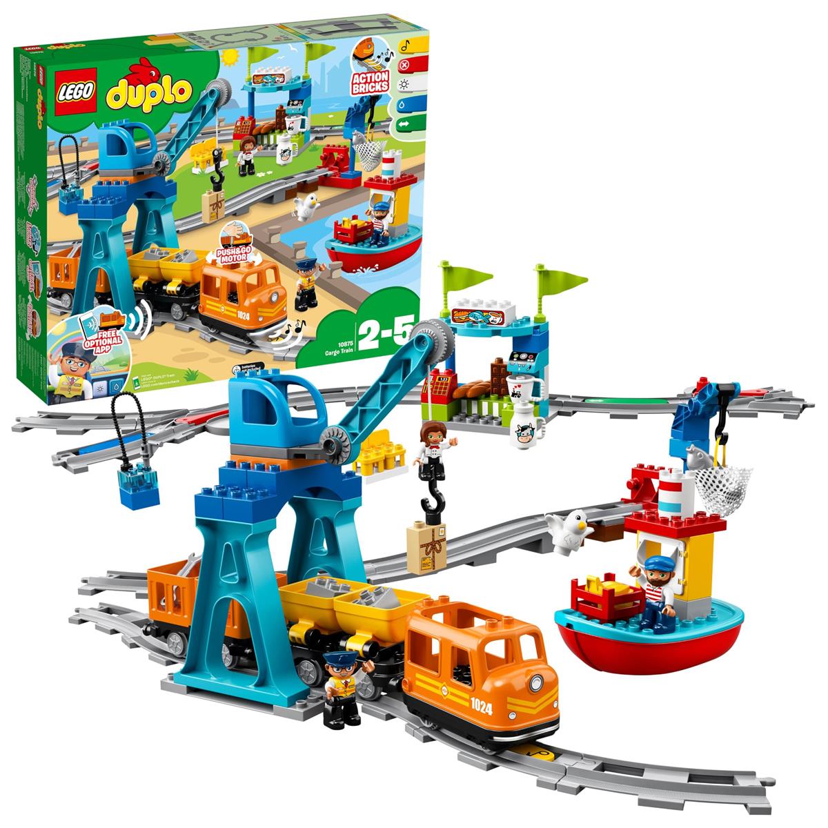 レゴ(LEGO) デュプロ キミが乗務員さん! おしてGO政府機関車百貨店晴れ晴れしい クリスマス差し上げ物 クリスマス 10875 遊び道具 差しつかえる 差し上げ物赤ちゃん 乳飲み子 路面電車 でんしゃ お坊っちゃん 御姉さん 2歳～5歳