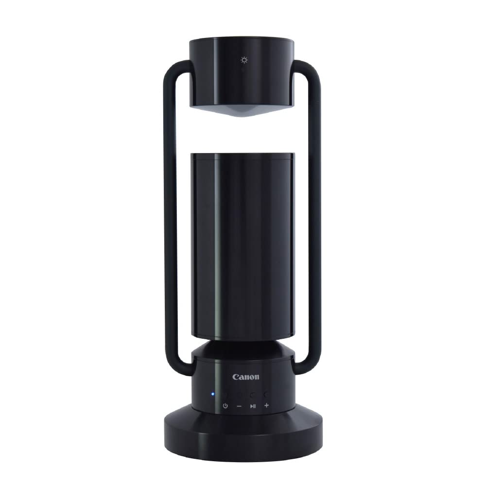 キヤノン Canon アルボス albos ライト&スピーカー ML-A (ブラック) スポットライト型アルミスピーカー Bluetooth対応/360&deg;全方位サウンド/アルミ削り出し/ボディやライトはスムーズに可動/高出力LED｜Level-H