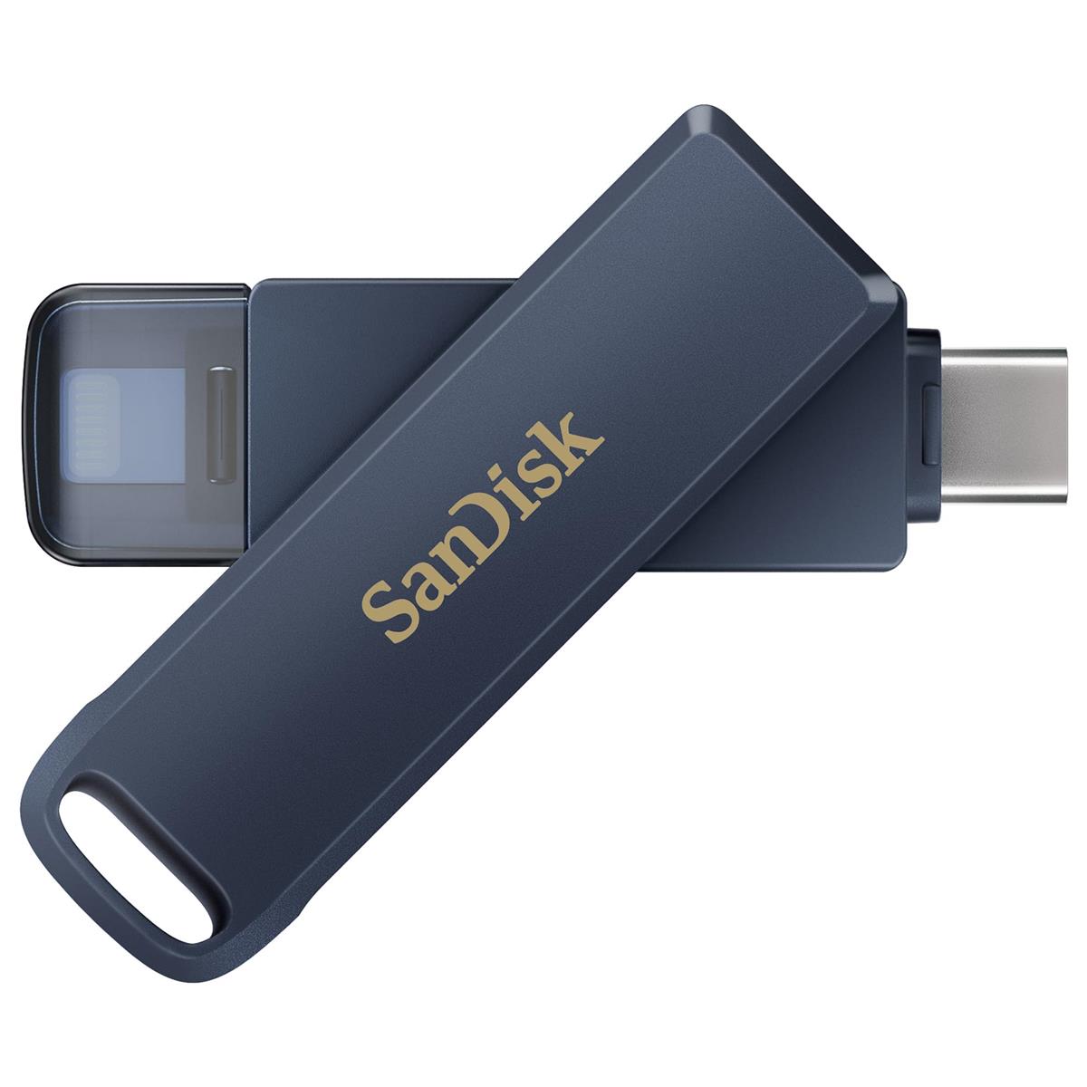 SanDisk (サンディスク) 128GB 電話を掛ける運転 - iPhone 15以後 (USB-C繋ぎ) および iPhone 14以後 (Lightning繋ぎ) に相応う メタリックスカイ - SDIXD0N-128G-GN6N