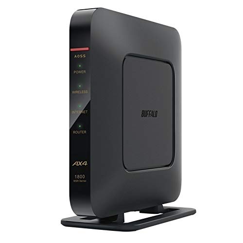 WSR-1800AX4/DBK [Wi-Fi 6 無線LANルーター 1201+573Mbps ブラック]