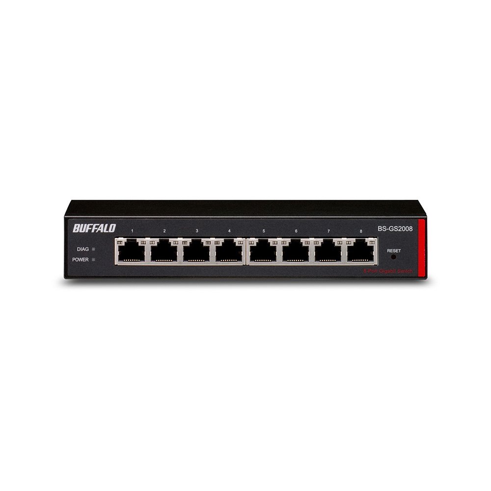 BUFFALO 座標軸2 Giga かっこ良い取り替えっこ 8界面 BS-GS2008