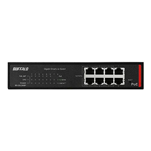BUFFALO 法人向け 度合い2 Giga PoE かっこ良いLite取り替えっこ 8界面 BS-GSL2008P