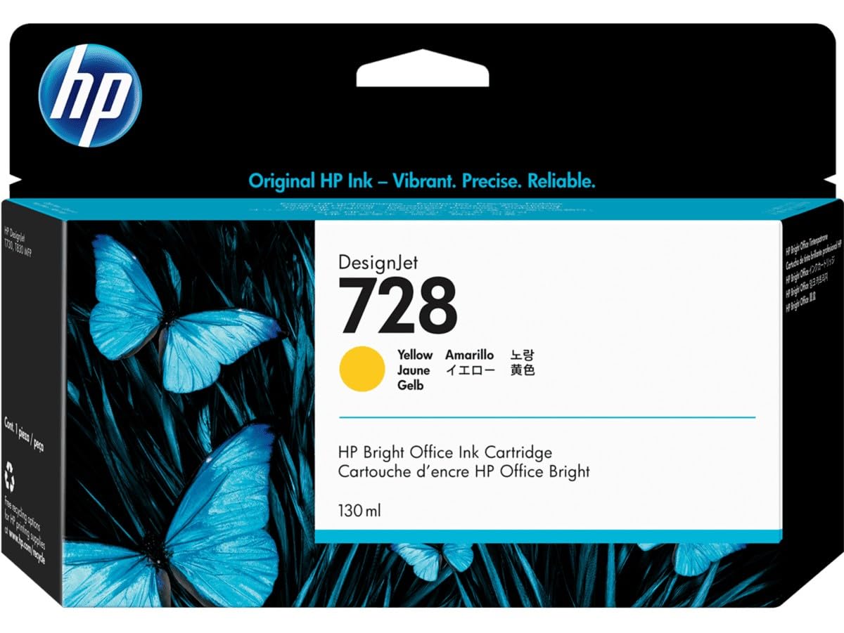日本HP HP728 インキ薬莢 黄色130ml F9J65A