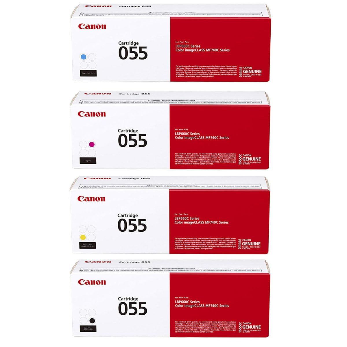 Canon CRG-055 トナーカートリッジ 4色仕掛ける