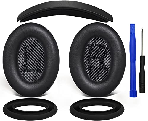 イヤーパッド + ヘッドバンド + イヤーパッドカバー Bose QuietComfort 35 QC35, QC35 ii Over-Ear ヘッドセット 用 交換 キット ヘ