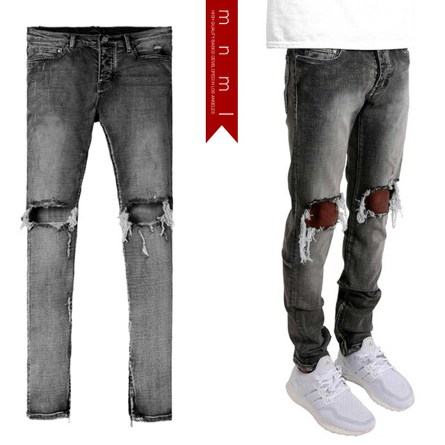 楽天市場】(ミニマル) mnml X186 STRETCH DENIM BLUE BLACK (LS