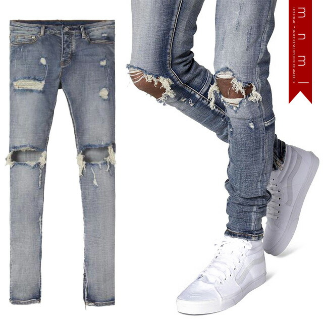 mnml X186 STRETCH MOTO DENIM (サイズ：30) mnml/ミニマル/X186 STRETCH MOTO DENIM(20ML-SP750D)/ジップ