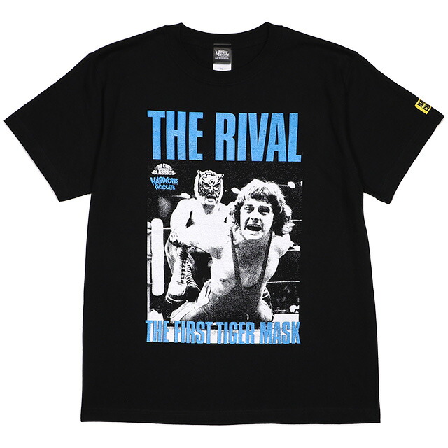 (ハードコアチョコレート) HARDCORE CHOCOLATE 初代タイガーマスク THE RIVAL ONE (ダイナマイトブラック)(SS:TEE)(T-1440-BK) Tシャツ 半袖 カットソー ダイナマイトキッド 佐山聡 新日本 プロレス 国内正規品画像