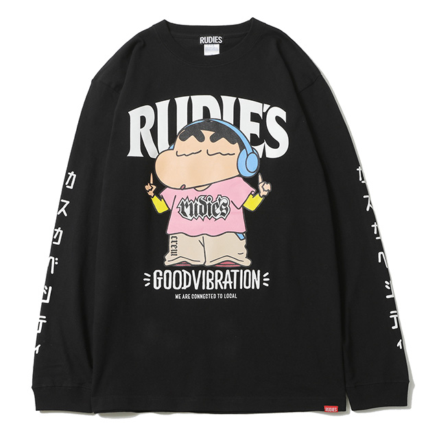 クレヨンしんちゃん ルーディーズ 長袖Tシャツ ロンT RUDIES テレビ朝日 616731-r.jpg