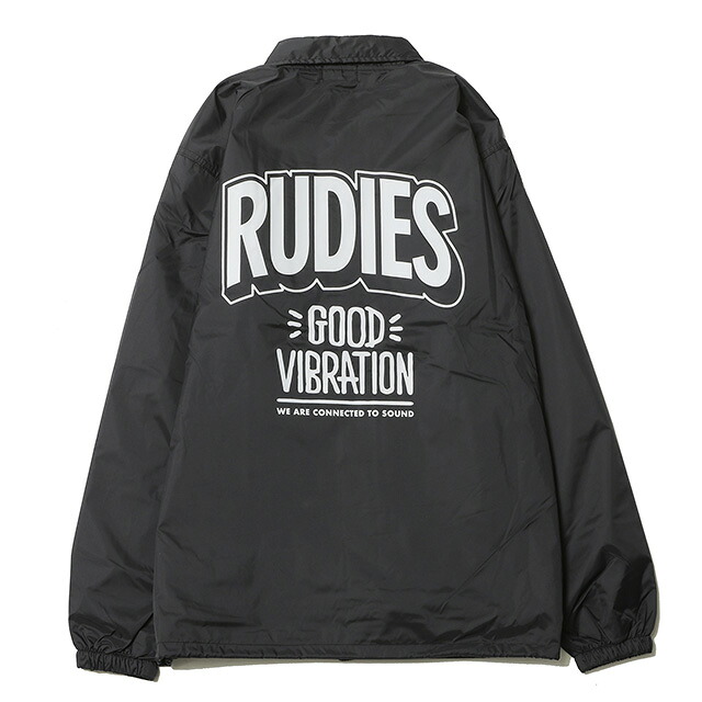 (ルーディーズ) RUDIE'S GOOD VIBRATION COACH JACKET (JACKET)(85861-BK) ジャケット コーチジャケット ナイロン 国内正規品|LEVEL6