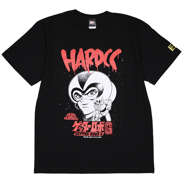 (ハードコアチョコレート) HARDCORE CHOCOLATE ゲッターロボG (トマホークブラック)(SS:TEE)(T-1688-BK) Tシャツ 半袖 カットソー アニメ 漫画 マンガ 永井豪 国内正規品画像