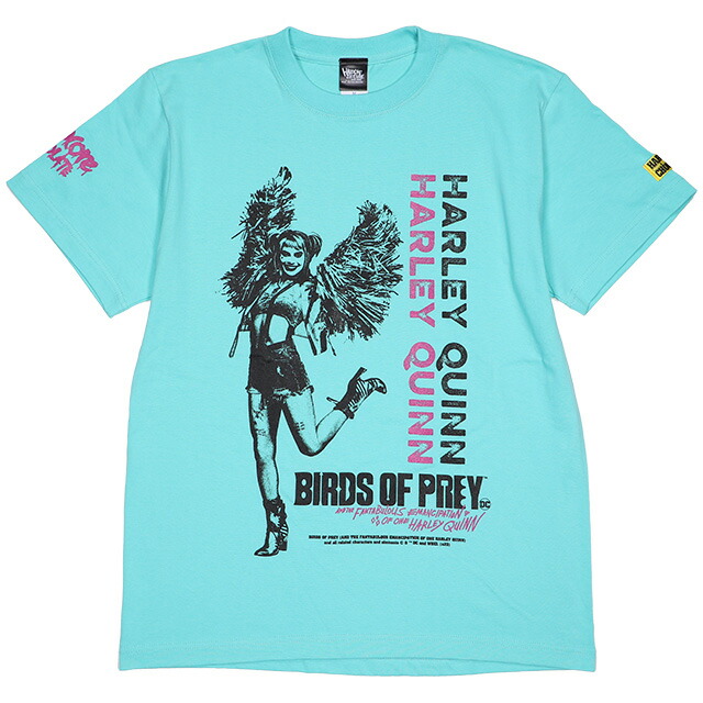 (ハードコアチョコレート) HARDCORE CHOCOLATE ハーレイ・クインの華麗なる覚醒 (ミントグリーン)(SS:TEE)(T-1959KK-MG-GE) Tシャツ 半袖 カットソー ワーナー・ブラザース 国内正規品画像