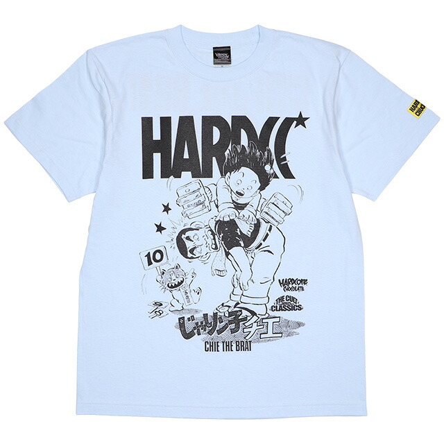 (ハードコアチョコレート) HARDCORE CHOCOLATE じゃりン子チエ チエとテツ (ご対面ライトブルー)(SS:TEE)(T-2106KK-BL) Tシャツ 半袖 カットソー アニメ 漫画 マンガ はるき悦巳 国内正規品画像