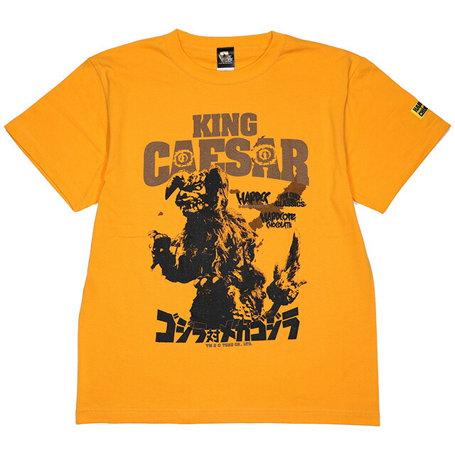 (ハードコアチョコレート) HARDCORE CHOCOLATE キングシーサー (琉球ゴールド)(SS:TEE)(T-2117UR-YE) Tシャツ 半袖 カットソー ゴジラ対メカゴジラ 東宝 特撮怪獣映画 国内正規品画像