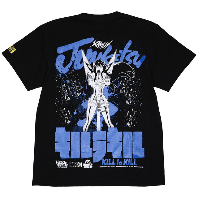 (ハードコアチョコレート) HARDCORE CHOCOLATE キルラキル (KILL la KILL) 鬼龍院皐月 (純潔ブルー)(SS:TEE)(T-1204R-BK) Tシャツ 半袖 カットソー アニメ 漫画 マンガ 国内正規品画像