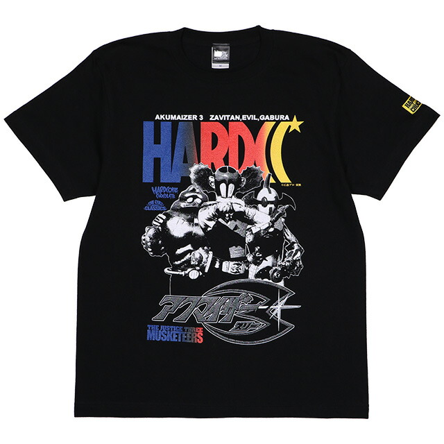 (ハードコアチョコレート) HARDCORE CHOCOLATE アクマイザー3 (ジャンケル・ブラック)(SS:TEE)(T-2285EM-BK) Tシャツ 半袖 カットソー 石ノ森章太郎 東映特撮ヒーロー 国内正規品画像