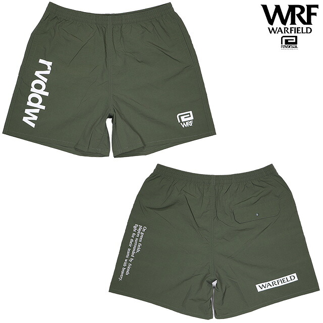 (リバー類人猿) reversal WARFIELD NYLON SHORTS OLIVE (SS:PANTS)(rvrgb095-OL) ボトムス ナイロン 遊撃手ズボン下 WRF ウォーフィールド オリーブ 国内置き目品 スポーツ・アウトドア-メンズウェア