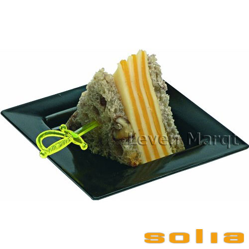 ソリア solia 一皿 75×75粍 200枚入り口・入口(選べる3色)【持ち帰り装置/ケータリング装置/可塑性物質入れもの】