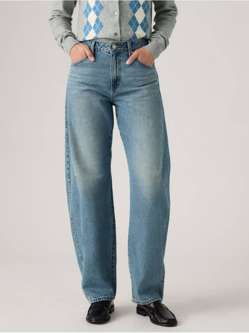 BAGGY DAD バレルジーンズ Levi's リーバイス パンツ ジーンズ・デニムパンツ ネイビー【送料無料】[ Fashion]