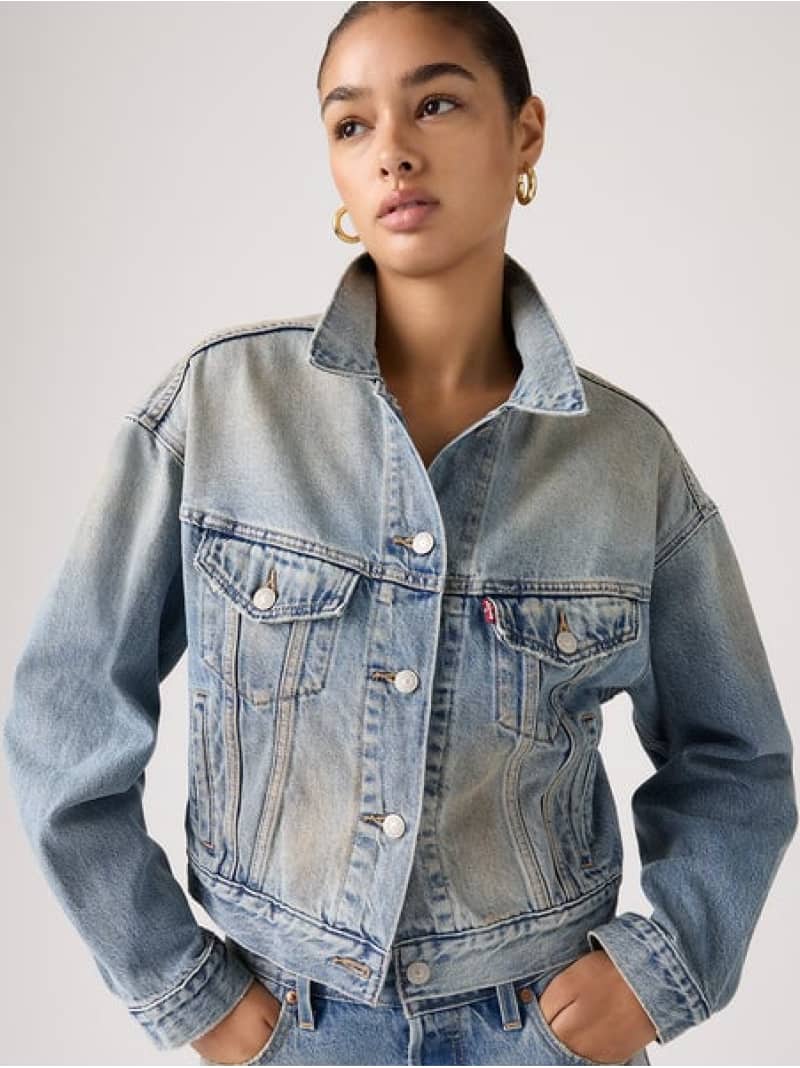 SHRUNKEN 90S トラッカージャケット Levi's リーバイス ジャケット・アウター デニムジャケット ネイビー【送料無料】[ Fashion]