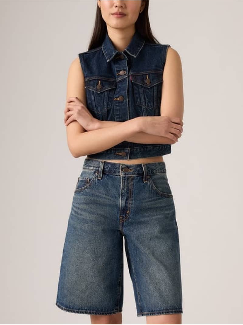 BAGGY DAD ジーンズ ショート ダークインディゴ Levi's リーバイス パンツ その他のパンツ ブラック【送料無料】[ Fashion]