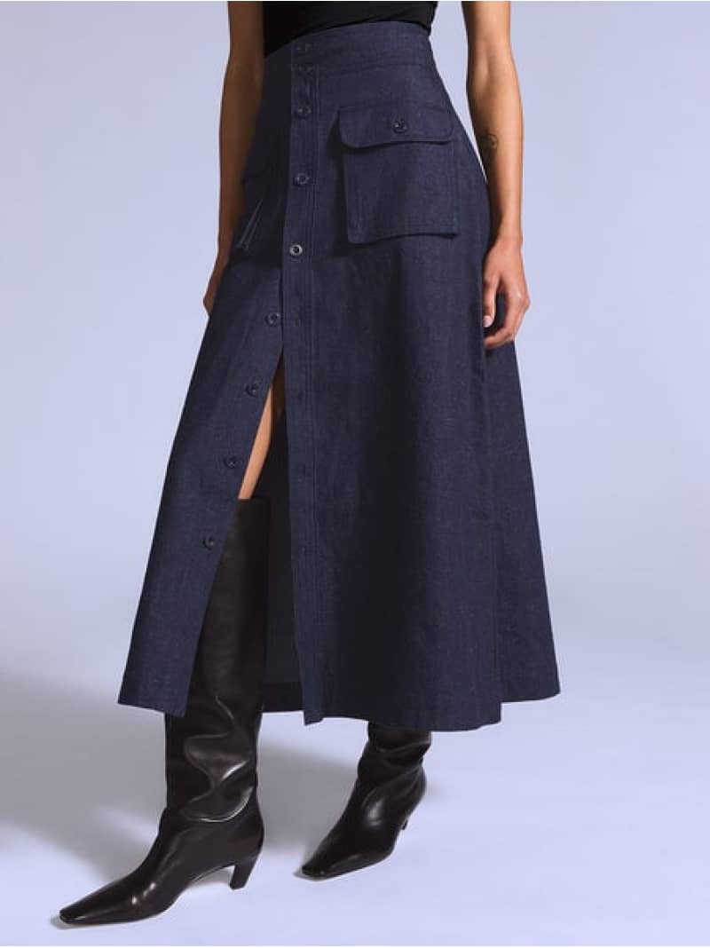 BLUETAB(TM) MARINER デニムスカート Levi's リーバイス ワンピース・ドレス その他のワンピース・ドレス ブラック【送料無料】[ Fashion] 20,020円