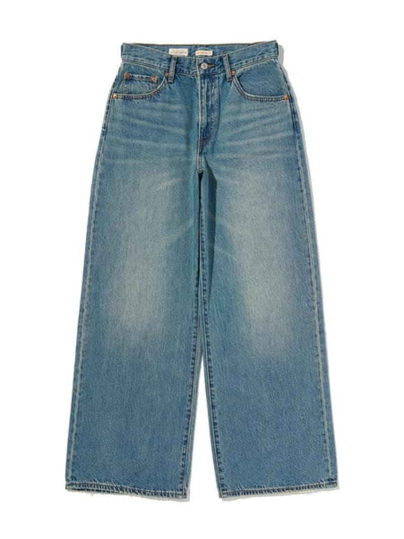 CINCH WIDE LEG デニム ミディアムインディゴ Levi\u0027s リーヴァイズジーンズ ズボン下 デニム・ジーンズズボン下 米国海軍【貨物輸送無料】[ Fashion]