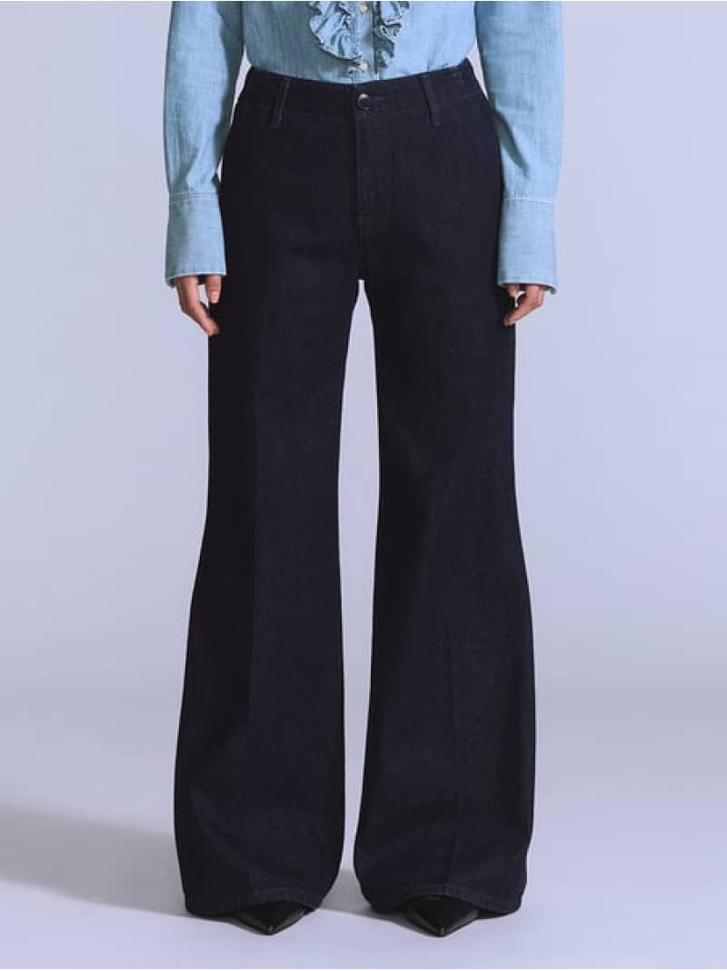 BLUETAB(TM) STEM フレアトラウザーパンツ ダークインディゴ Levi's リーバイス パンツ ジーンズ・デニムパンツ ネイビー【送料無料】[ Fashion]