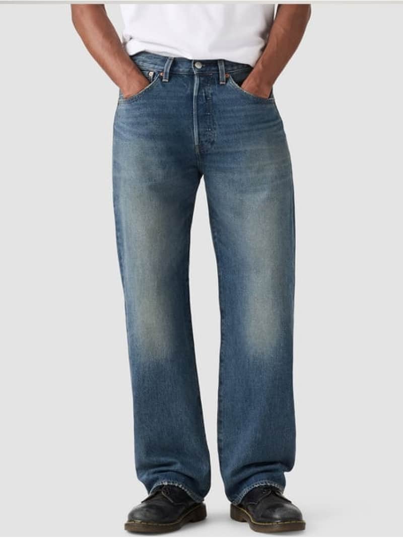 501(R) LOOSE ジーンズ ミディアムインディゴ Levi\u0027s リーバイス パンツ ジーンズ・デニムパンツ ネイビー【送料無料】[ Fashion]