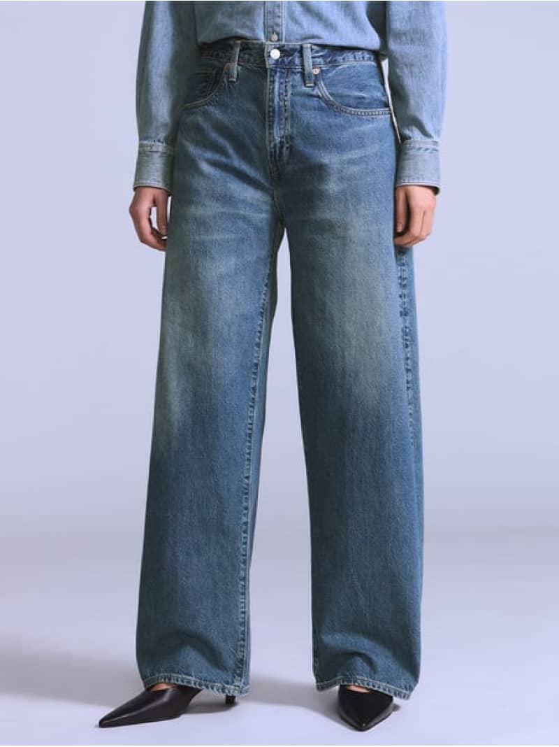 BLUETAB(TM) DROP バレルジーンズ ミディアムインディゴ MADE IN JAPAN Levi's リーバイス パンツ ジーンズ・デニムパンツ ネイビー【送料無料】[ Fashion]｜Levi&rsquo;s 27,720円