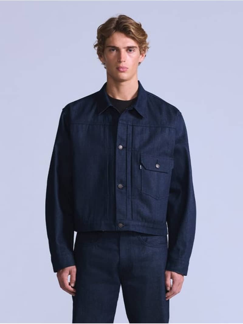 BLUETAB(TM) TYPEIトラッカージャケット MADE IN JAPAN Levi's リーバイス ジャケット・アウター デニムジャケット ブラック【送料無料】[ Fashion]
