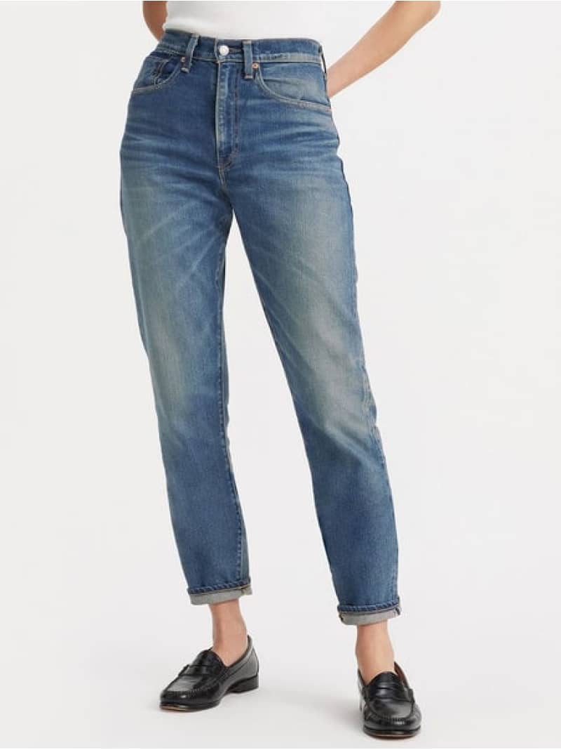 BORROWED FROM THE BOYS ミディアムインディゴ MADE IN JAPAN Levi's リーバイス パンツ ジーンズ・デニムパンツ ネイビー【送料無料】[ Fashion]｜Levi&rsquo;s