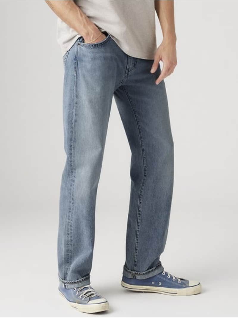 505(TM) レギュラー相応う デニム ライトインディゴ Levi\u0027s リーヴァイズジーンズ ズボン下 デニム・ジーンズズボン下 米国海軍【貨物輸送無料】[ Fashion]