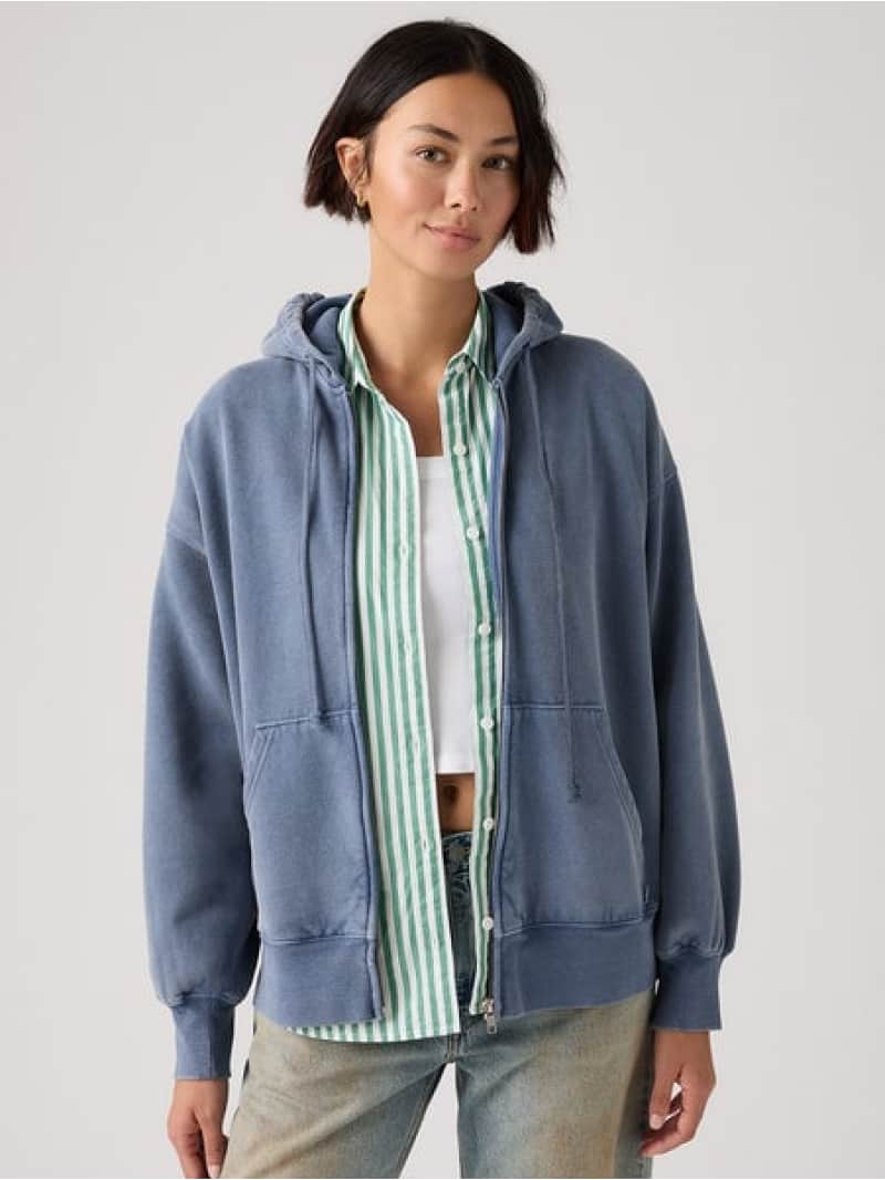 ヴィンテージ リラックスド フルジップ フーディー Levi\u0027s リーヴァイズジーンズ トップス スウェット・トレーナー【貨物輸送無料】[ Fashion]