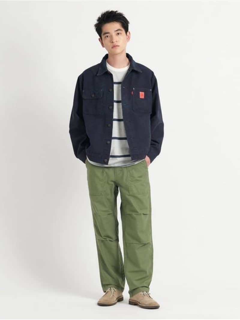 SALE／50%OFF】WORKWEAR SUNRISE トラッカージャケット ブルー DRESS 