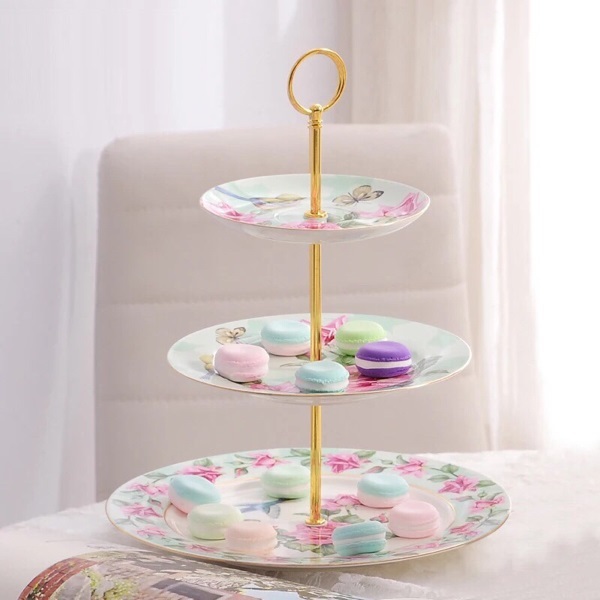 ケーキ スタンド プレート 3段セット アフタヌーンティー フルーツ トレー 皿