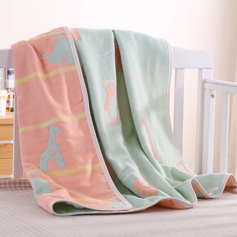 子供 6重ガーゼケット ブランケット タオルケット 通気性 軽量 掛け布団 110×110cm