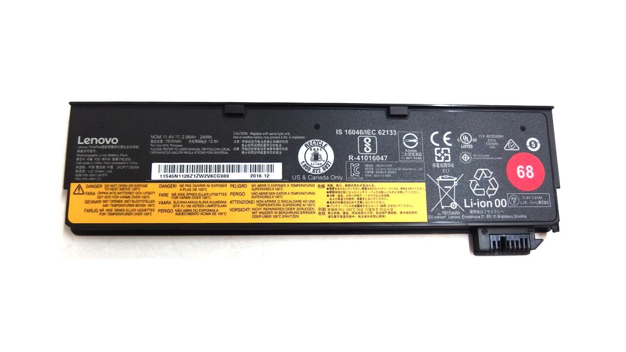 純正新品 Lenovo X240 X250 X260 T440 T450 T450S T550 T550S T560 T460 T460P L450 L460 L470 交換用バッテリー 14.4V 24Wh 45N1126