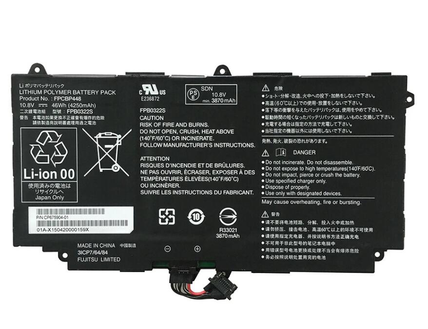 Fujitsu 富士通 ARROWS Tab Q775/K Q736 Q737 内蔵バッテリパック 10.8V 46Wh FPCBP448 FPB0322S｜Sinessy 店