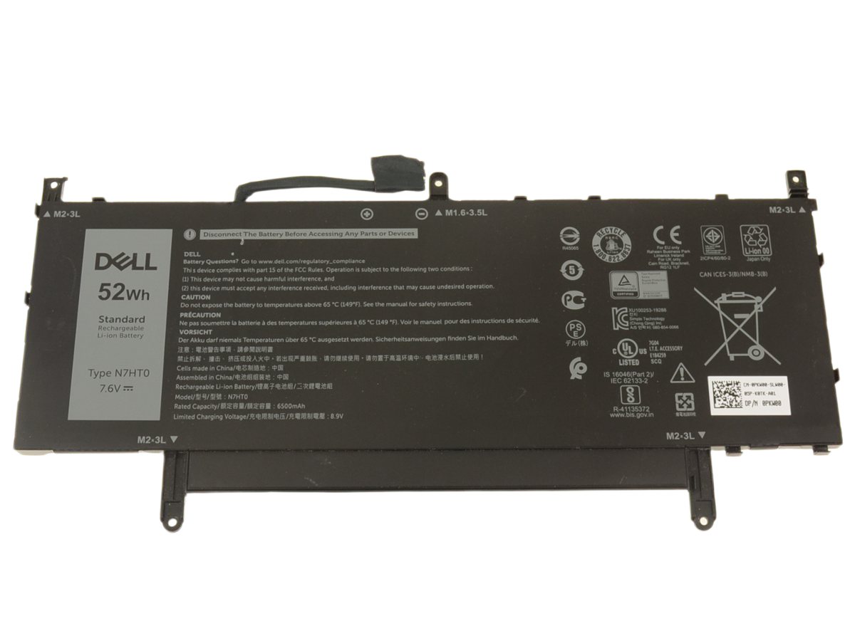 新品 完全無欠 DELL Latitude 9510 2-インチ-1 内蔵蓄電池 7.6V 52Wh  N7HT0