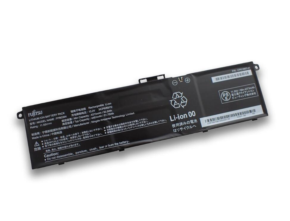 Fujitsu 富士通 LIFEBOOK AH77/G2 AH53/G2 AH50/G2 WA3/G2 WAB/G2 内蔵バッテリパック 11.55V 51.75Wh FPB0364 CP813907-01 FPB0369｜Sinessy 店