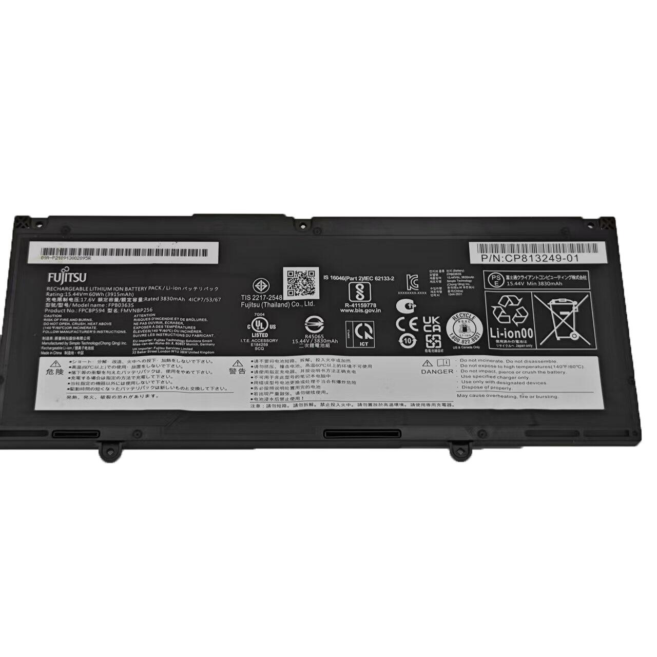 純正新品 Fujitsu 富士通 LifeBook U7312/J U7312/K U7412/J U7412/KX バッテリーパック FPB0363S FPCBP594 FMVNBP256 CP833283-01｜Sinessy 店