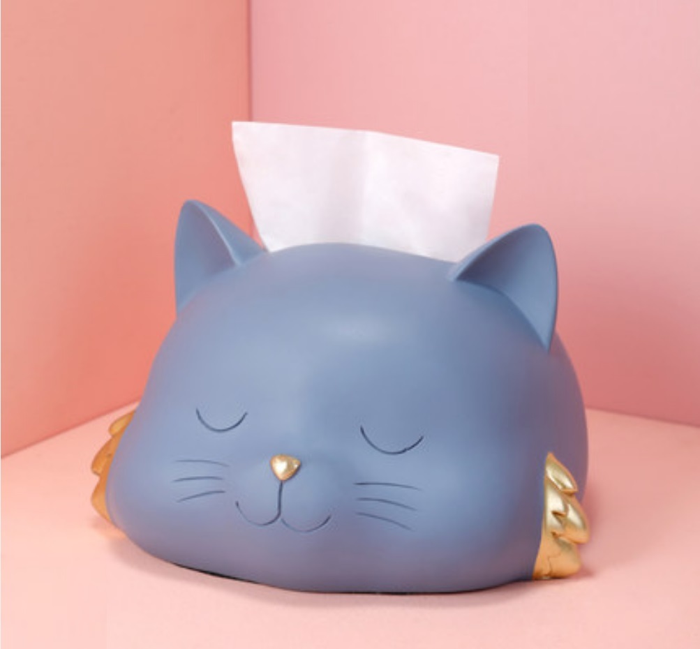 御前上等感のある ．ティッシュ入れもの