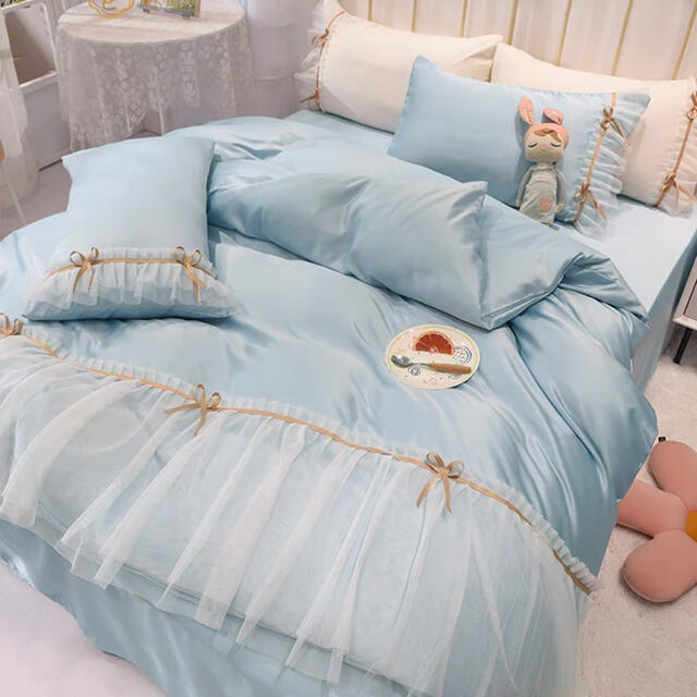 ワイドダブル ベッド用品4点セット ．寝具 枕カバー掛け布団カバー ベッドパッド 22,552円