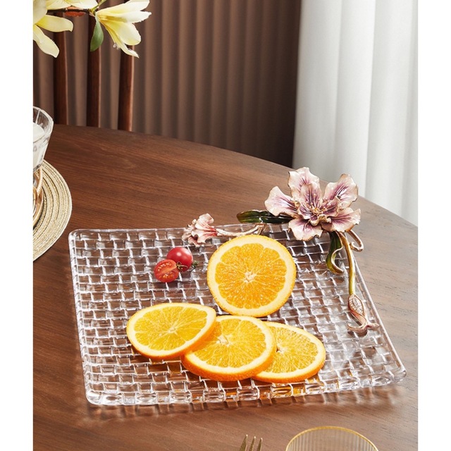 高級果物皿　盛り皿 お菓子皿、フルーツプレート 豪華 果物カゴ お菓子鉢