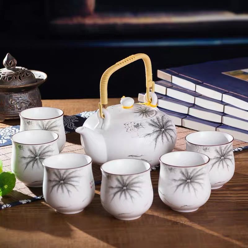 6客茶器揃 茶器セット 湯呑 急須 ポット 茶器セット ティーセット｜Sinessy 店